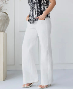Brenda Beddome Perfect Wide Leg White Jean