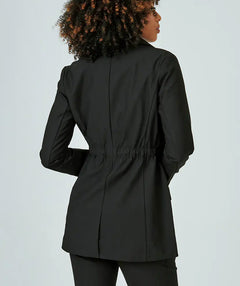 Infinity Cinch Waist Blazer Black - Premium jackets from 7Diamonds - Just $97! Shop now at Mary Walter