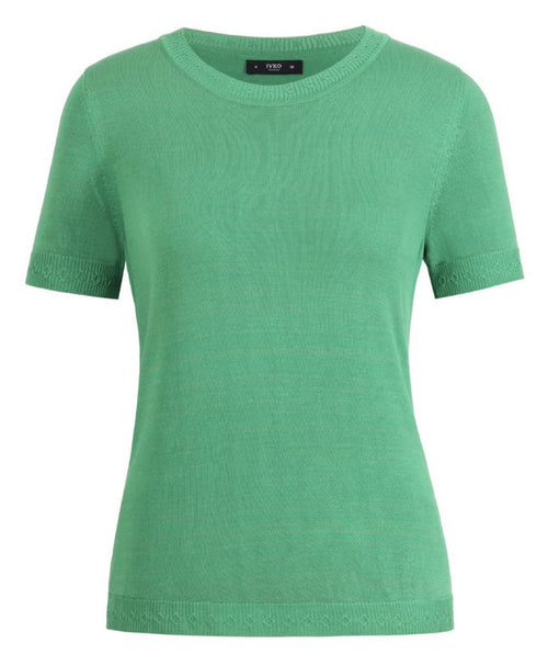 Knit elbow sleeve top - Premium tops from ivko - Just $154! Shop now at Mary Walter