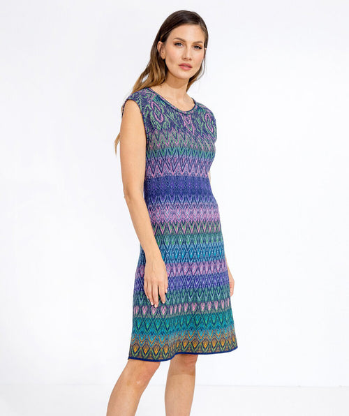 Knit jacquard ornament dress - Premium dresses from ivko - Just $270! Shop now at Mary Walter