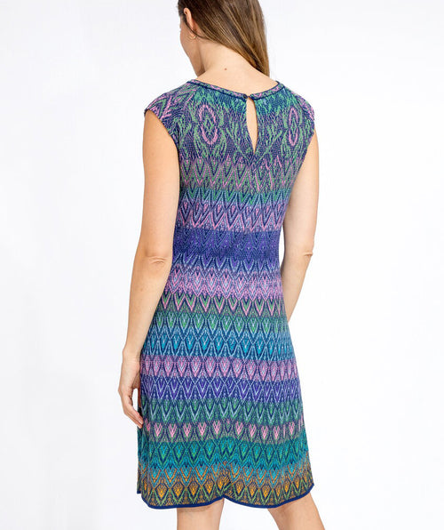 Knit jacquard ornament dress - Premium dresses from ivko - Just $270! Shop now at Mary Walter