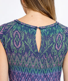 Knit jacquard ornament dress - Premium dresses from ivko - Just $270! Shop now at Mary Walter