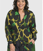 Alembika Wild and Free Shirt Emerald size XL