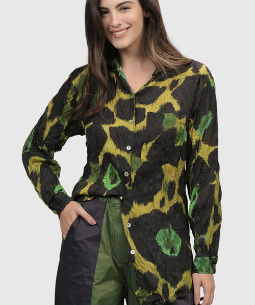 Alembika Wild and Free Shirt Emerald size XL