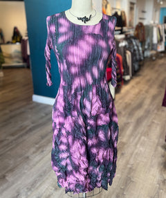 Alquema Smash Pocket Dress Purple Leaf