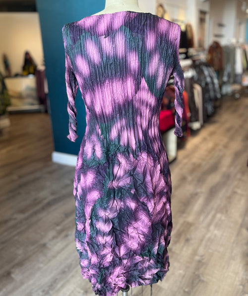Alquema Smash Pocket Dress Purple Leaf