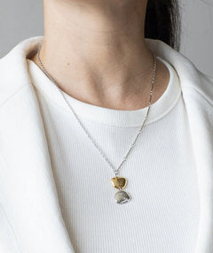 Anne-Marie Chagnon Two Tone Nugget Necklace