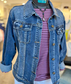 Bianca Stripe Bateau Tee