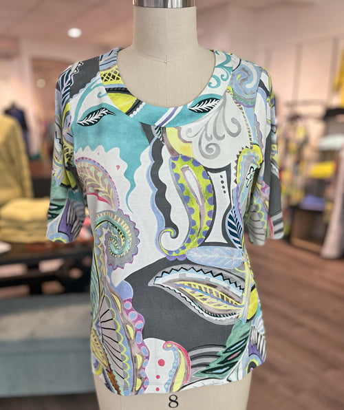 Bianca Dini Fresh Color Swirl Tee 38 or 44
