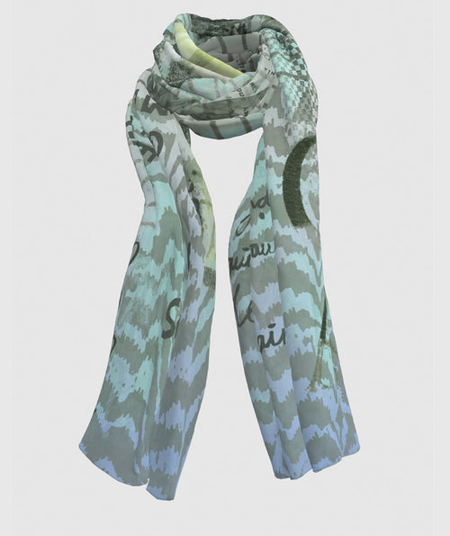 Naxos Scarf Blue - Premium scarves from Bianca - Just $68! Shop now at Mary Walter