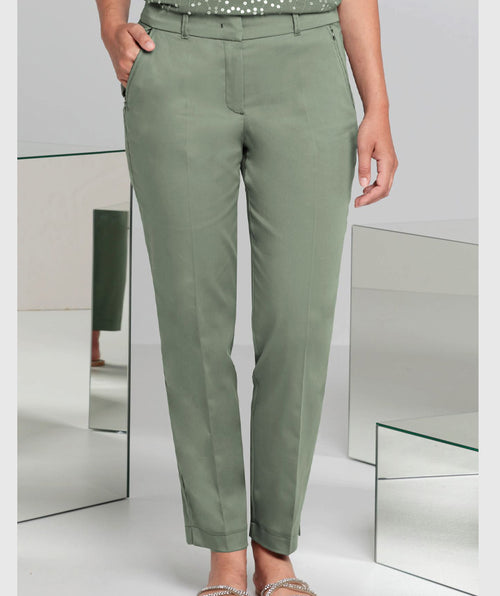Siena Trouser Palm Green - Premium pants from Bianca - Just $198! Shop now at Mary Walter