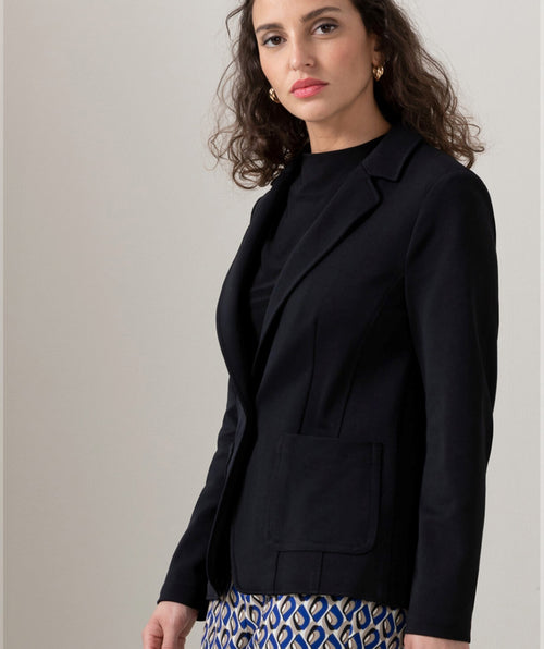 Svenja Stretch Twill Blazer Black - Premium jackets from Bianca - Just $280! Shop now at Mary Walter