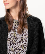 Animal Print Tee Green/Grey - Premium tops from Bianca - Just $120! Shop now at Mary Walter