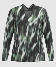 Tina V Neck Tee Greens - Premium tops from Bianca - Just $120! Shop now at Mary Walter