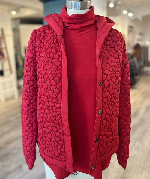 Bylyse Jersey Turtleneck Berry size Medium