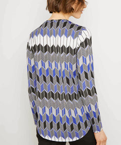 Right This Way Tee Sapphire - Premium tops from Bylyse - Just $67! Shop now at Mary Walter