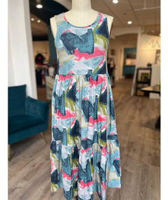 Color Swatch Tiered Dress size XL