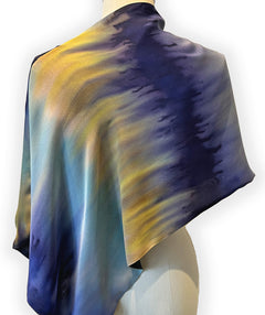 Hand-painted silk capelet - Premium scarves from Color Muse - Just $178! Shop now at Mary Walter