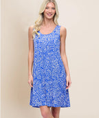 Royal Leaf Tank Dress size Large