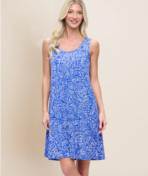 Royal Leaf Tank Dress size Large