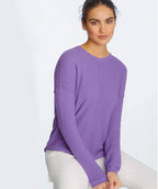 Elliott Lauren Waffle Stitch Relaxed Pullover