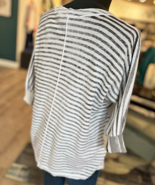 Elliott Lauren Blocked Off Sweater