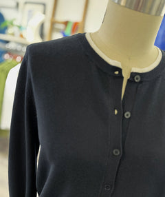 Elliott Lauren Double Layer Detail Cardigan Black