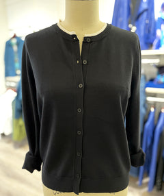 Elliott Lauren Double Layer Detail Cardigan Black