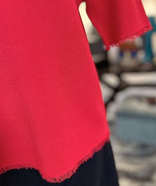 Elliott Lauren In the Fray Top Tomato Red