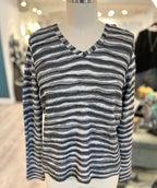 Elliott Lauren Silver Lining V Neck Tee