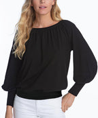 Top it Off Boatneck Sweater Black