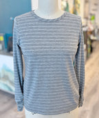 Elliott Lauren Shimmer Stripe Tee XS
