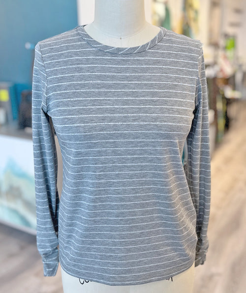 Elliott Lauren Shimmer Stripe Tee XS