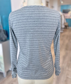 Elliott Lauren Shimmer Stripe Tee XS