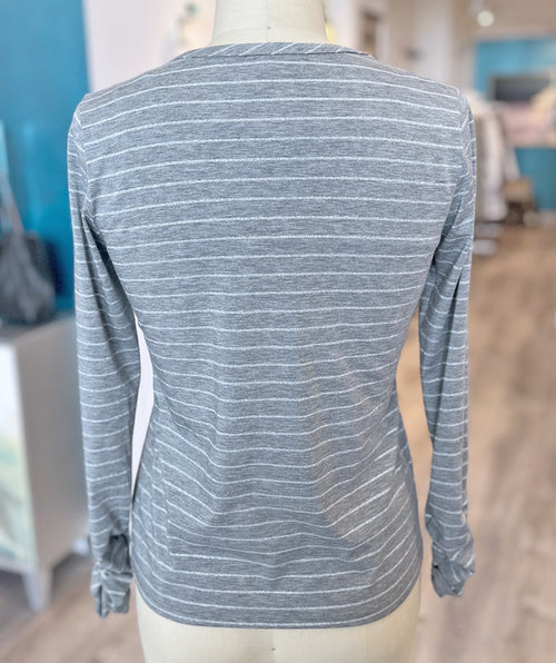 Elliott Lauren Shimmer Stripe Tee XS