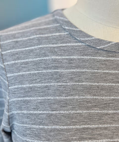 Elliott Lauren Shimmer Stripe Tee XS