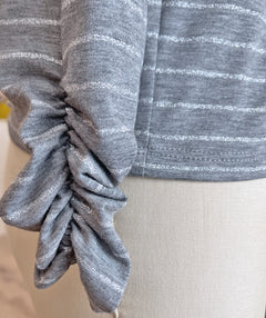 Elliott Lauren Shimmer Stripe Tee XS