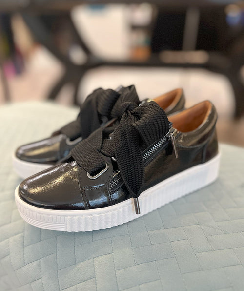 EOS Jovi Sneaker Patent Black Leather