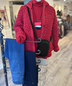Bylyse Jersey Turtleneck Berry size Medium