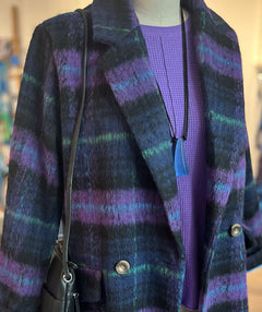 Foil Twilight at Coatchella Plaid Coat