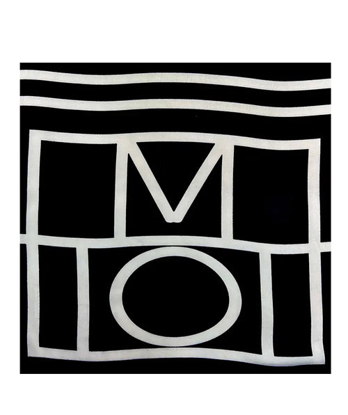 Geo scarf black/cream - Premium scarves from Mary Walter - Just $48! Shop now at Mary Walter