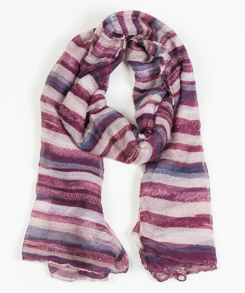 Lightweight stripes scarf - Premium scarves from Mary Walter - Just $30! Shop now at Mary Walter