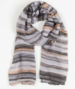 Lightweight stripes scarf - Premium scarves from Mary Walter - Just $30! Shop now at Mary Walter