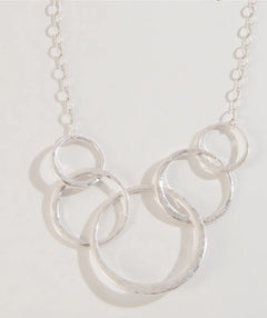 Silver circles necklace - Premium necklaces from Mary Walter - Just $35! Shop now at Mary Walter
