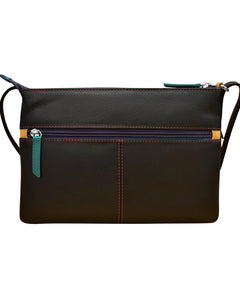 Double zip crossbody bag brights