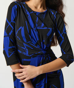 On the Edge Dress Royal/Black - Premium dresses from Joseph Ribkoff - Just $129! Shop now at Mary Walter