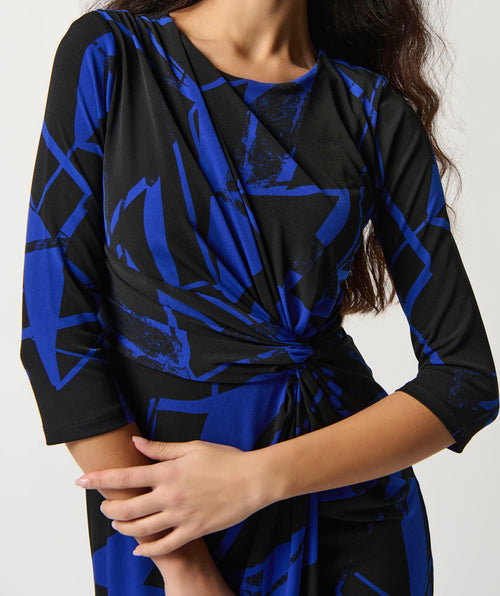 On the Edge Dress Royal/Black