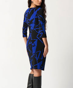 On the Edge Dress Royal/Black - Premium dresses from Joseph Ribkoff - Just $129! Shop now at Mary Walter