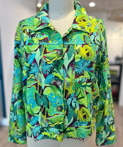 Jungle Linen Jean Jacket size XL
