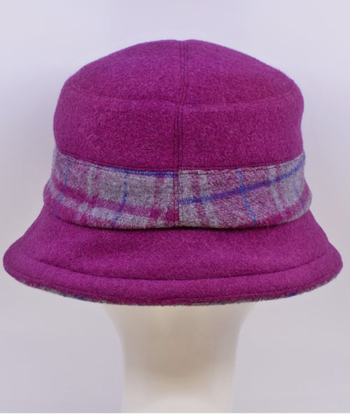 Finley Hat Pink Plaid - Premium Hats from Lillie & Cohoe - Just $104! Shop now at Mary Walter